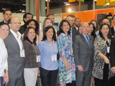 Ambassador Mauro Vieira (wearing gray suit, blue tie) and all the Brazilian delegation